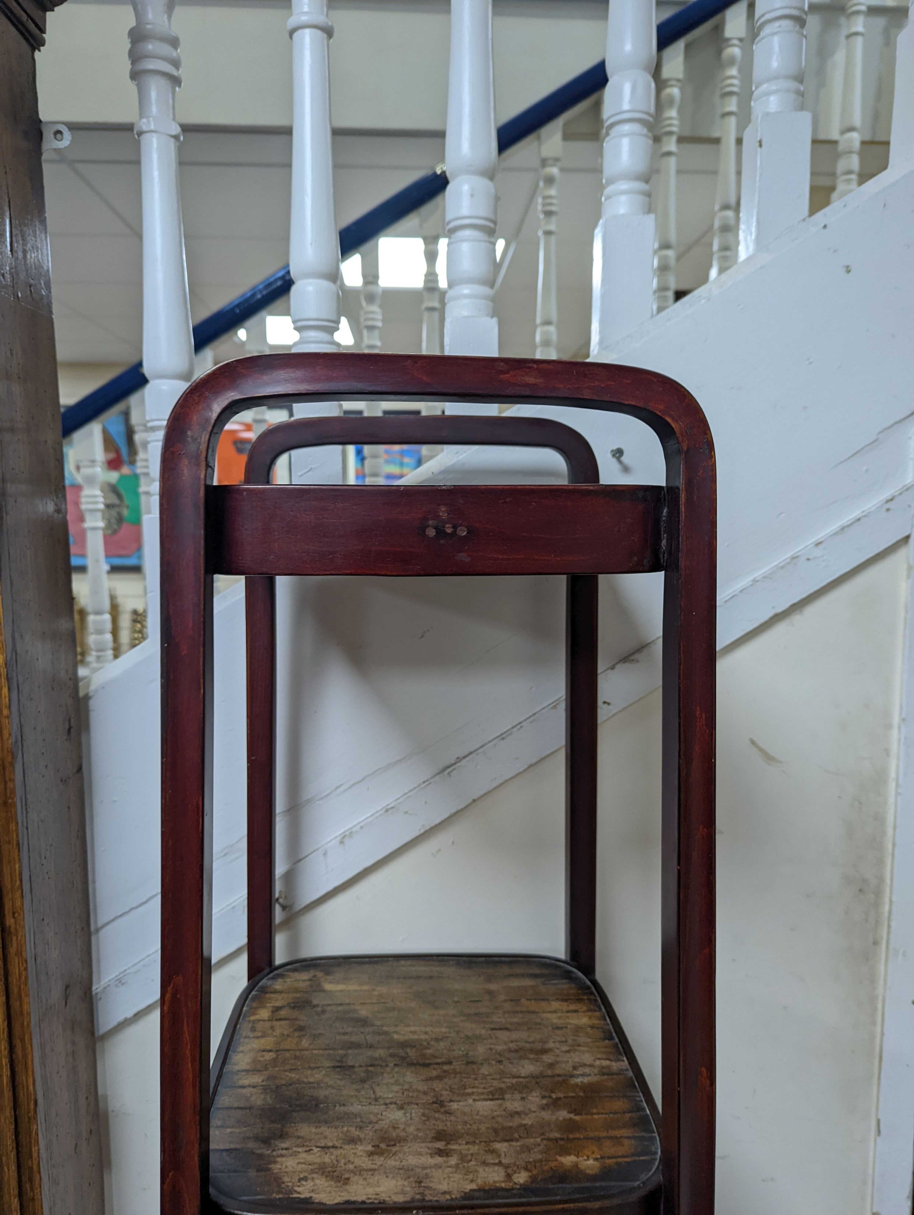 Attributed to Josef Hoffman, a Mundus and J & J Kohn Ltd bentwood hallstand, bears original paper label, height 183cm